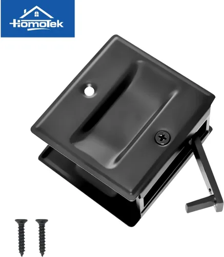 Miniatura 4 de HOMOTEK Paquete de 2 tiradores de privacidad para puerta, sin placa de interruptor, reemplaza los tiradores de paso viejos o dañados, 2-3/4 x 2-1/2