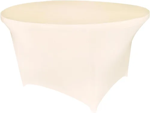 Miniatura 43 de Mantel de cóctel de elastano redondo de 24 pulgadas x 30 pulgadas de alto, color negro