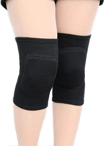 Rodilleras de voleibol para bailarines, rodilleras suaves y transpirables para hombres, mujeres, niños, rodilleras protectoras para voleibol, Negro
