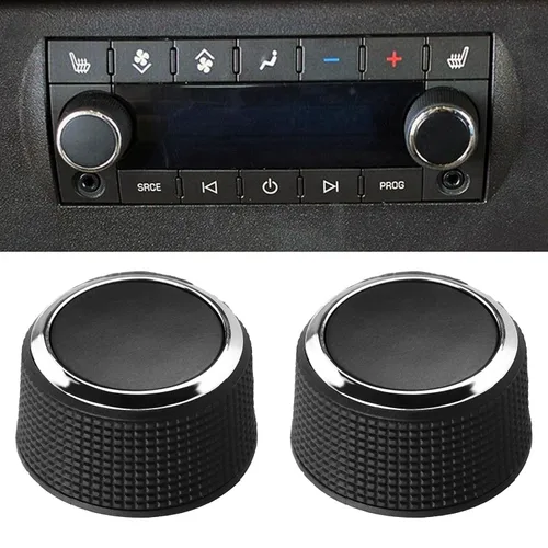 Miniatura 2 de Juego de 2 perillas de control de volumen de audio trasero compatibles con Buick Enclave Cadillac Escalade Chevy Suburban GM Tahoe Traverse