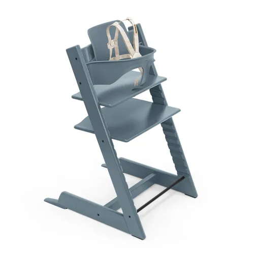 Miniatura 6 de Stokke - Silla alta Tripp Trapp 2, Whitewash - Incluye silla + juego de bebé con arnés extraíble para niños de 6 a 36 meses - Ajustable, ergonómica