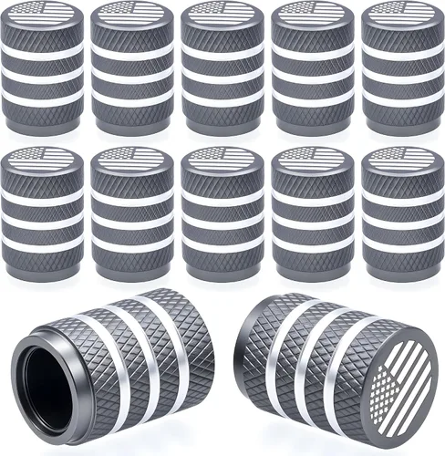 Miniatura 18 de 4 piezas de tapas de válvula de rueda con forma de punta, válvula de rueda de aleación de aluminio con punta, universal para automóviles, SUV