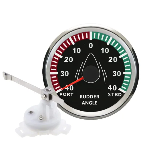 Miniatura 9 de ELING - Indicador de ángulo de timón garantizado de 0 a 190 ohmios con luz de fondo de 85 mm, 12 V/24 V