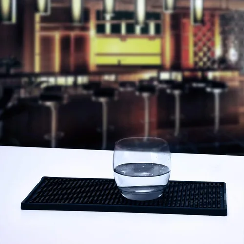 Miniatura 6 de KINJOEK Tapete de barra de 6 x 12 pulgadas, tapete de goma antideslizante para secado de derrames, para encimera, cóctel, barman café, bebidas