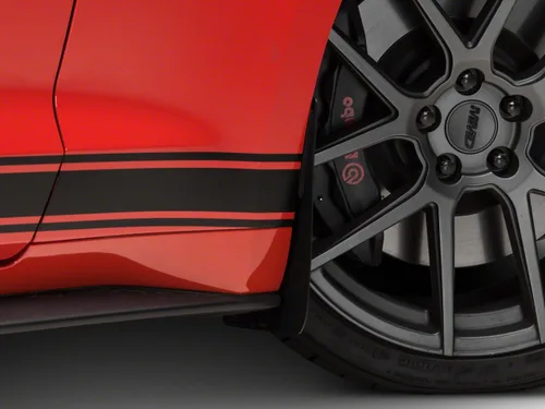 Juego de protectores contra salpicaduras sin taladro, delanteras y traseras para Mustang 2015-2020 GT Ecoboost V6