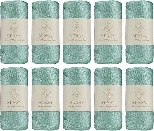 Miniatura 63 de Sensy Premium Cuerda de Poliéster de 2mm 251 Yardas Cuerda de Polipropileno 100% Cordón de Macramé 2mm Cordón para Bolsa de Ganchillo Cuerda