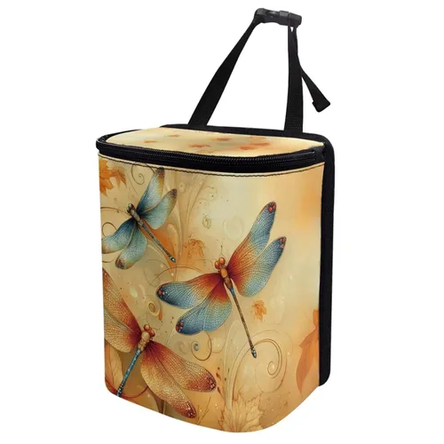 Basurero para automóvil con tapa, bolsa de basura para colgar del automóvil, a prueba de fugas, portátil, papelera, sedán, accesorios para