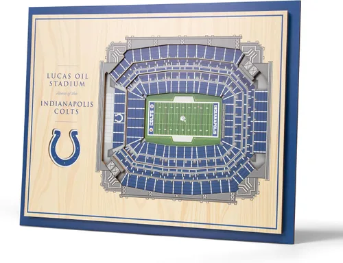 Miniatura 31 de YouTheFan Arte de pared de 5 capas con vista del estadio de la NFL