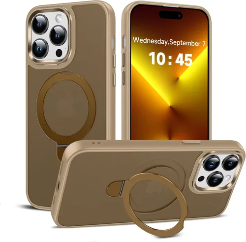 Miniatura 17 de LeYi para iPhone-13 Funda/iPhone-14 Fundas: con soporte para MagSafe i Phone 13Funda con anillo magnético iPhone14 iPhone13 Cubierta Funda para Negro
