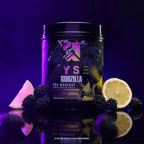 Miniatura 5 de RYSE Godzilla X Noel Deyzel - Polvo de preentrenamiento – BlackBerry Lemonade – 400 mg de cafeína, preentrenamiento de alto estímulo para hombres