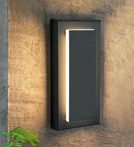 Miniatura 24 de tewei Aplique de Pared LED para Exteriores de Anochecer a Amanecer Iluminación Exterior, Accesorios de Iluminación Exterior Moderna Negro Mate Luces