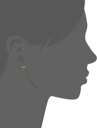 Miniatura 29 de Kooljewelry Pendientes de plata de ley y circonita cúbica con piedra natal