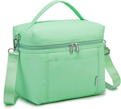 Miniatura 15 de NOL Natural Organic Lifestyle - Loncheras aisladas para mujer, bolsa enfriadora, ligera, de nailon, impermeable, para el trabajo