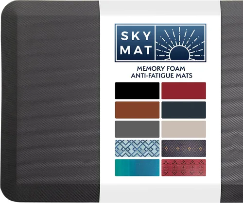 Miniatura 11 de Tapete antifatiga cómodo por Sky Mats, calidad de grado comercial, perfecto para escritorios de pie, cocinas y garajes, alivia el dolor de pies