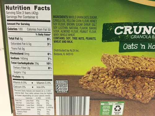 Miniatura 2 de Barritas crujientes de granola de avena y miel, paquete de dos 24