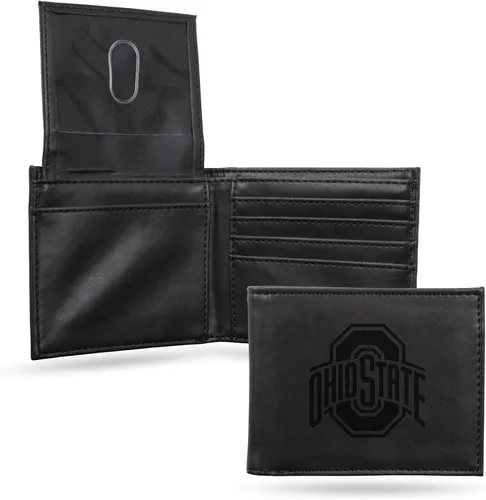 Miniatura 44 de NCAA Rico Industries Cartera Billetera con Grabado Láser Cartera Billetera con Grabado Láser - Diseño Delgado - Gran Regalo