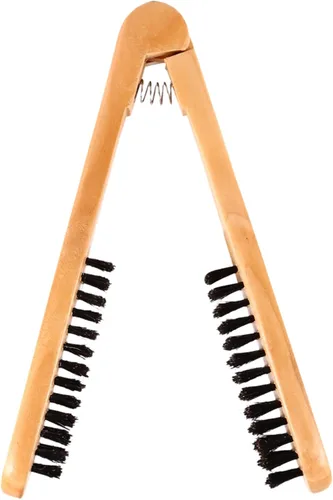 Miniatura 2 de Cepillo profesional en forma de V para enderezar el cabello, herramientas de peinado cerdas de jabalí Cepillo de doble cara Abrazadera de peine