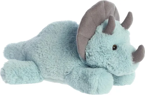 Miniatura 3 de Aurora Adorable Flopsie Triceratops - Animal de peluche, facilidad juguetona, compañeros atemporales, color azul, 12 pulgadas