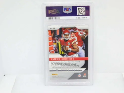 Miniatura 2 de 2018 Panini Prizm #102 Patrick Mahomes II Kansas City Chiefs MINT PSA 9 Serial Number May Vary