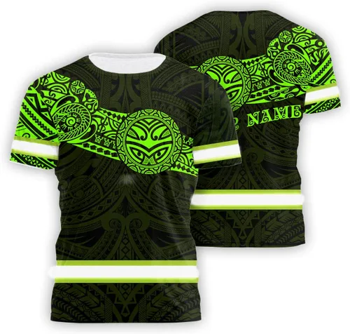 Miniatura 15 de Camisa de Alta Visibilidad con Cráneo para Hombre, Camisas Reflectantes de Seguridad con Bandera de EE. UU., Nombre Personalizado para Ropa