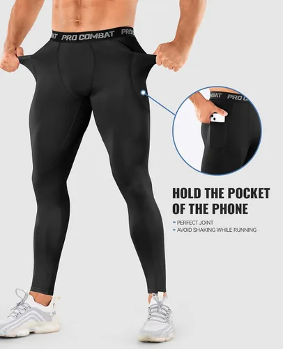 Miniatura 3 de Niksa Paquete de 13 pantalones de compresión para hombre, leggings deportivos de alto rendimiento, mallas de gimnasio para correr, yoga