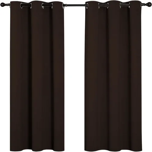 Miniatura 15 de Cortinas opacas para oscurecer la habitación, con aislamiento térmico, cortinas opacas con ojales para puertas y ventanas de poliéster