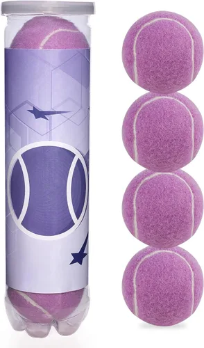 Miniatura 10 de Pelotas de tenis 3/4 – Pelotas de entrenamiento y práctica de alta elasticidad para principiantes, bolas de colores duraderas de alta visibilidad