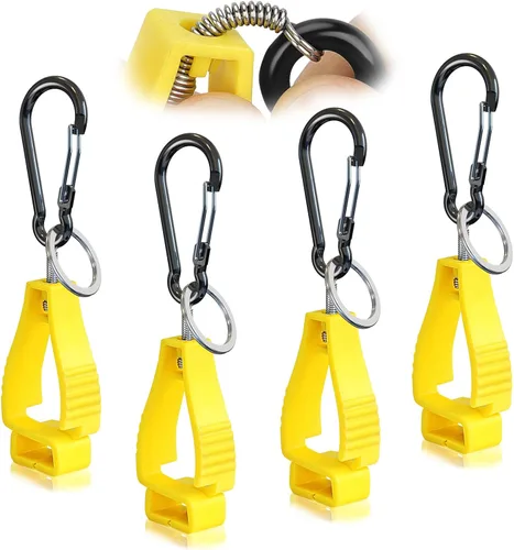 NANHONG 4PCS, Clips para Guantes para Soportes de Guantes de Trabajo, Clip para Guantes, Accesorios para Cinturón de Servicio, Clips para Guantes