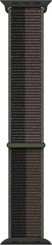Miniatura 9 de Correa para Apple Watch - Bucle deportivo (41mm) - Azul abismo/Verde musgo - Regular