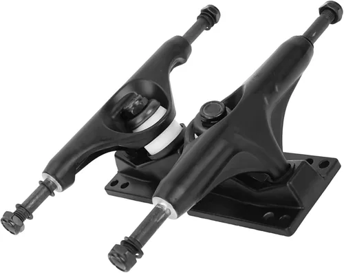 Miniatura 7 de Health Gear - Paquete de 2 camiones de patineta de aleación de aluminio negro de 4 a 8 pulgadas, monopatín de patineta longboard, camiones