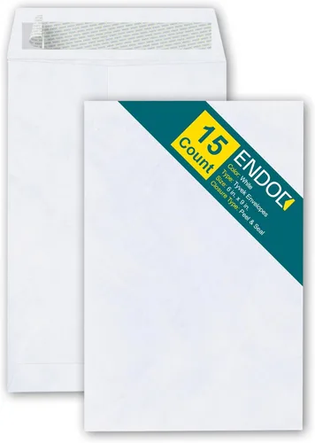 Miniatura 9 de 9x12 Sobres de Tyvek – Sobres Fuertes y Livianos para Envío Profesional, Resistente al Desgarro, Construcción DuPont™ Tyvek® y Cierre de Seguridad