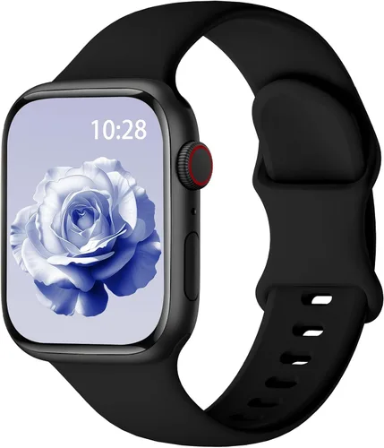 Miniatura 30 de Correa de silicona deportiva compatible con bandas de Apple Watch de 38mm 40mm 41mm 42mm 44mm 45mm 46mm 49mm para mujeres y hombres, correa