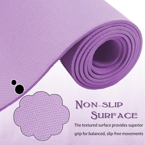 Miniatura 5 de Paquete de 10 esterillas de yoga a granel, 68' x 24' x 4mm de espesor Esterillas de yoga para niños y adultos, paquete de esterillas de gimnasio