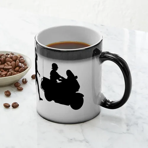 Miniatura 6 de CafePress Traffic Cop Taza mágica de cerámica, taza de té, 11 onzas