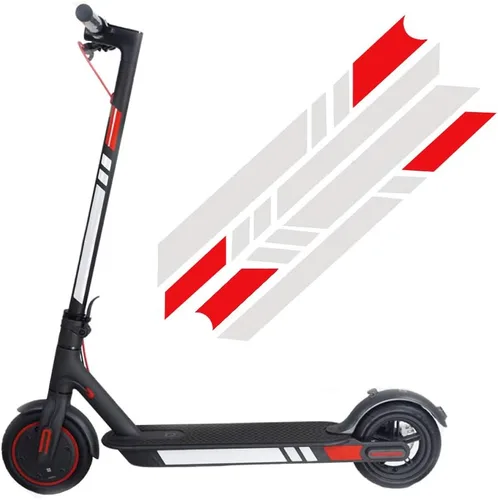 Miniatura 3 de Adhesivos reflectantes para scooter eléctrico XIAOMI M365 Ninebot ES1 ES2 ES3 ES4, película reflectante impermeable de noche, calcomanía