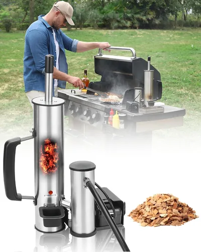 Generador de humo para queso, tubo de humo para ahumador de pellets, fabricante de humo eléctrico portátil, accesorios de ahumador para exteriores,