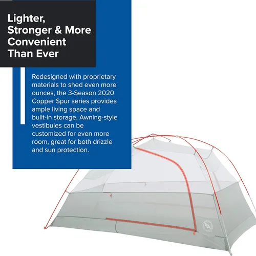 Miniatura 2 de Big Agnes Copper Spur HV UL - Tienda de campaña ultraligera para mochileros
