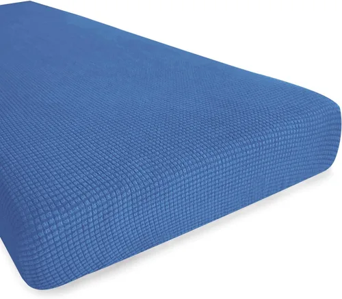 Miniatura 18 de Hokway Fundas de cojín elásticas para sofá Fundas de cojín para sofá Fundas de cojín de asiento de sofá Funda protectora de cojín(Chocolate, Mediano)