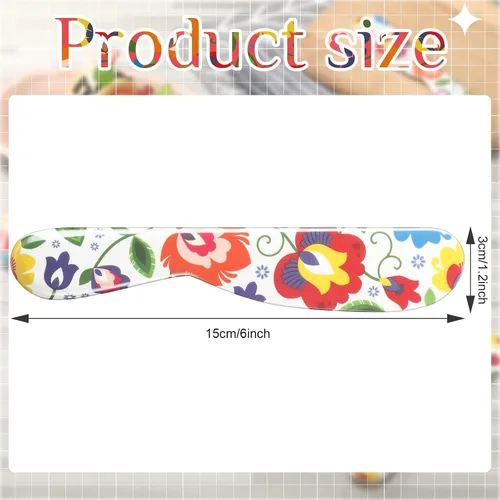 Miniatura 2 de Eaasty 6 Piezas Esparcidor de Mantequilla Esparcidor de Queso de 6 Pulgadas Cuchillo de Mantequilla de Plástico Colorido Regalos de Cocina
