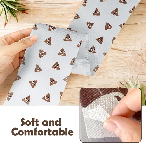 Miniatura 8 de Poop - Decoraciones de feliz cumpleaños para mujeres, hombres, ella, él, 3 capas, 150 hojas, rollo de papel higiénico novedoso, papel higiénico
