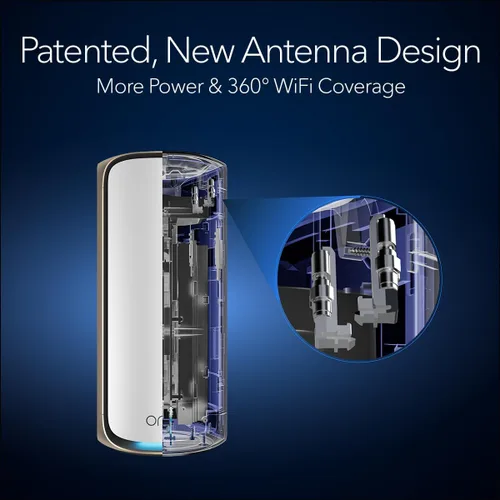 Miniatura 6 de NETGEAR Orbi Serie 970 Router WiFi 7 de cuatro bandas (RBE971S), características de seguridad, cubre 3,300 pies cuadrados, 200 dispositivos, puerto