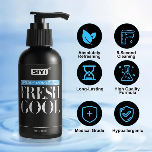 Miniatura 2 de SiYi Lubricante personal a base de agua de enfriamiento, 4 onzas líquidas de deslizamiento ligero de larga duración, sensación de enfriamiento