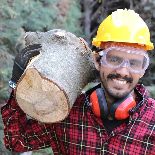 Miniatura 5 de Guantes de trabajo Mecánico de cuero Guante de construcción de trabajo para pantalla táctil