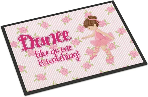 Miniatura 38 de Caroline's Treasures BB5374MAT Let's Dance Linen - Felpudo de lino verde azulado de 18 x 27 pulgadas, tapete para puerta delantera, para interiores