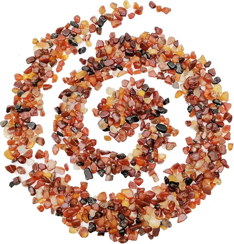 Miniatura 9 de 3/4 libras de piedras trituradas de piedra curativa Reiki cristal para hacer joyas para decoración del hogar, Ágata