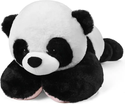 Miniatura 3 de Animales de Peluche Panda con Peso de 5 lb, Oso Panda de Peluche con Peso de 24 pulgadas para Niños Adultos Niños Niñas, Lindos Peluches Juguete
