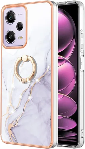 Funda delgada para Redmi Note 12 Pro 5G, funda para Xiaomi Poco X5 Pro, funda de anillo brillante para niñas, cubierta protectora de lente de cámara