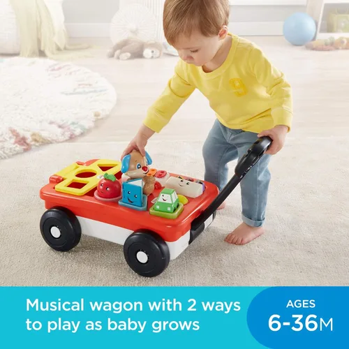 Miniatura 2 de Fisher-Price - Laugh & Learn Pull & Play Learning, vagón de reir y aprender, de halar y jugar, Multicolor