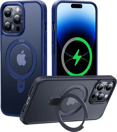 Miniatura 72 de CASEKOO- Funda para iPhone 15 c/soporte magnético invisible [protecc. militar contra caídas] [compatible c/MagSafe], a prueba de impactos, delgada
