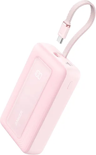 Miniatura 9 de Anker Cargador portátil, banco de energía de 10,000 mAh 30 W, paquete de batería de carga rápida USB-C de entrada y salida, cargador de batería Azul